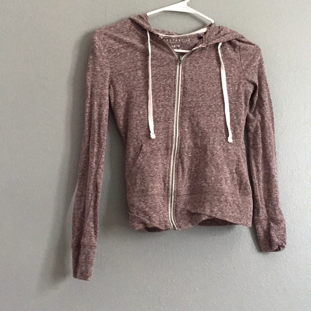 junior zip up sweatshirt w/ hood